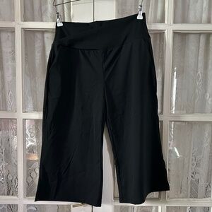 😉Bundle Days😉Women’s Palazzo Flowy Pants Capris Wide Legged Pockets Black Size M